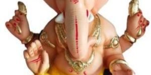 15 Inch Clay Shivrekar Ganesh Statue