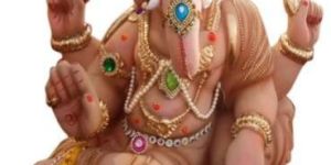 16 Inch Clay Ganesh Statue