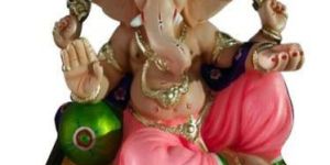 21 Inch Clay Peshwa Ganesh Statue