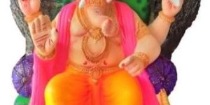 24 Inch Clay Ganesh Statue