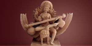 marble saraswati statue SRP-08