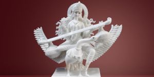 Marble Saraswati Statue