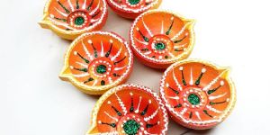 6pcs Diya Set