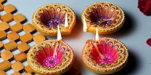 Round Diya 4pcs