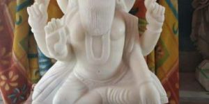 Marble Vishwakarma Statue