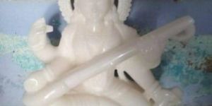 White Marble Saraswati Statue