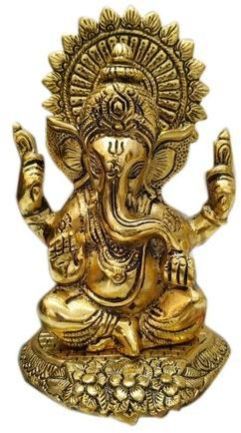 Metal Four Hand Ganesha Statue