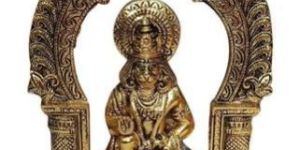 Plated Hanuman Statue
