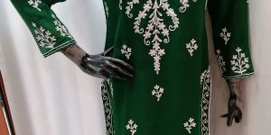 Fancy V Neck Long Kurtis