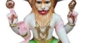 Marble Lord Narsimha Statue