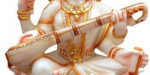 Marble Maa Saraswati Statue