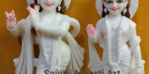 Marble Radha Krishna Statue