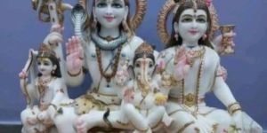 Marble Shiv Parivar Statue