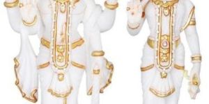 Marble Vishnu Lakshmi Statue
