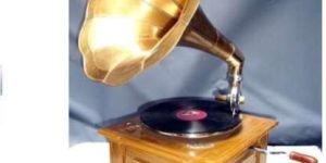 Vintage Brass Gramophones