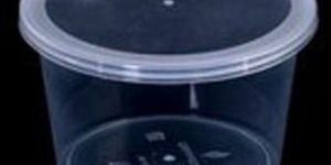 500 Ml Transparent Plastic Round Container