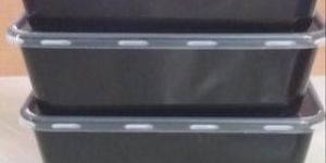 Plastic Rectangle Biryani Container