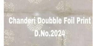 Foil Print Chanderi Fabric