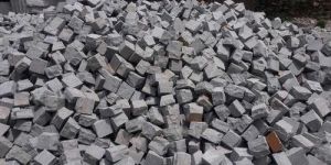 10x10 Inch Gray Stones