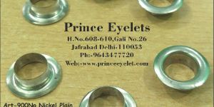 900No Iron Eyelets Plain Nickel
