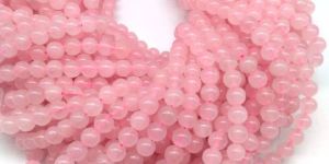 Natural Rose Quartz Bead Strand