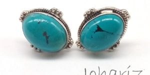Silver Turquoise Cufflinks