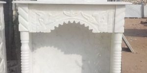 Handmade White Marble Temple for Home