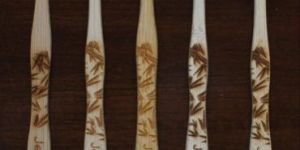 Laser Engraved Bamboo Toothbrush