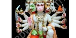Marble Panchmukhi Hanuman Ji Statue