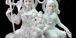 Marble Shiv Parivar Statue