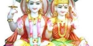 Marble Vishnu Laxmi Ji Statue