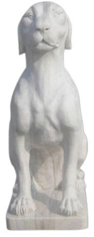 Marble Dog Statue