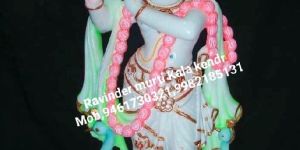 Multicolor Marble Krishna Statue