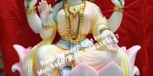 Sitting Marble Laxmi Statue