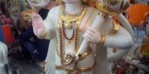 White Marble Hanuman Statue