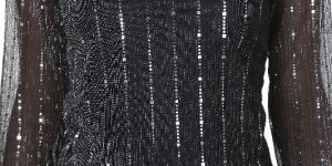 Women Drawstring Solid Shimmer Top