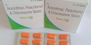 Aceclofenac 100 mg + Paracetamol 325 mg & Chlorzoxazone 250 mg Tablets