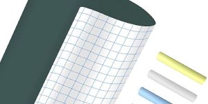 Self Adhesive Greenboard Wall Sticker with 5 Chalk