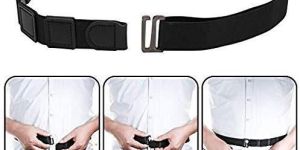 Shirt Tucker Belt Lock Adjustable Elastic Wrinkle-Free