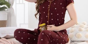 Ladies Cotton Night Suit