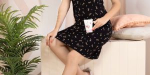 Premium Designer Cotton Ladies Night Dress