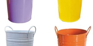 Metal Bucket Planter