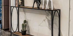 Sunny Metal Console 2 Tier Table