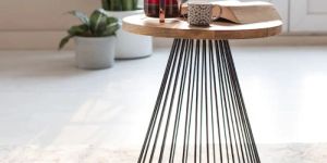 Wentworth Black Wooden Bar Stool