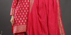 Pink Kurta Sharara with Dupatta