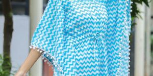 Sky Blue Kaftan Top