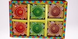 Swastik Clay Diya
