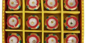 Terracotta Wax Filled Matki