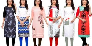 Printed Crepe Kurti