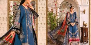 D7 Maria B Unstitched Suit